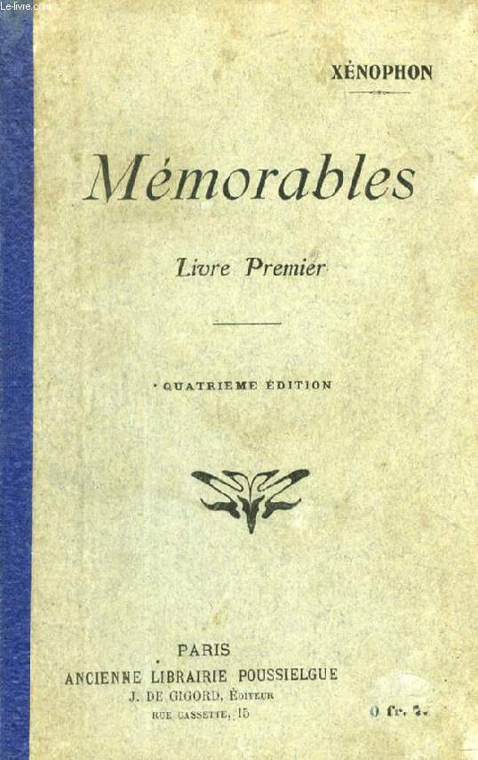 MEMORABLES, LIVRE I