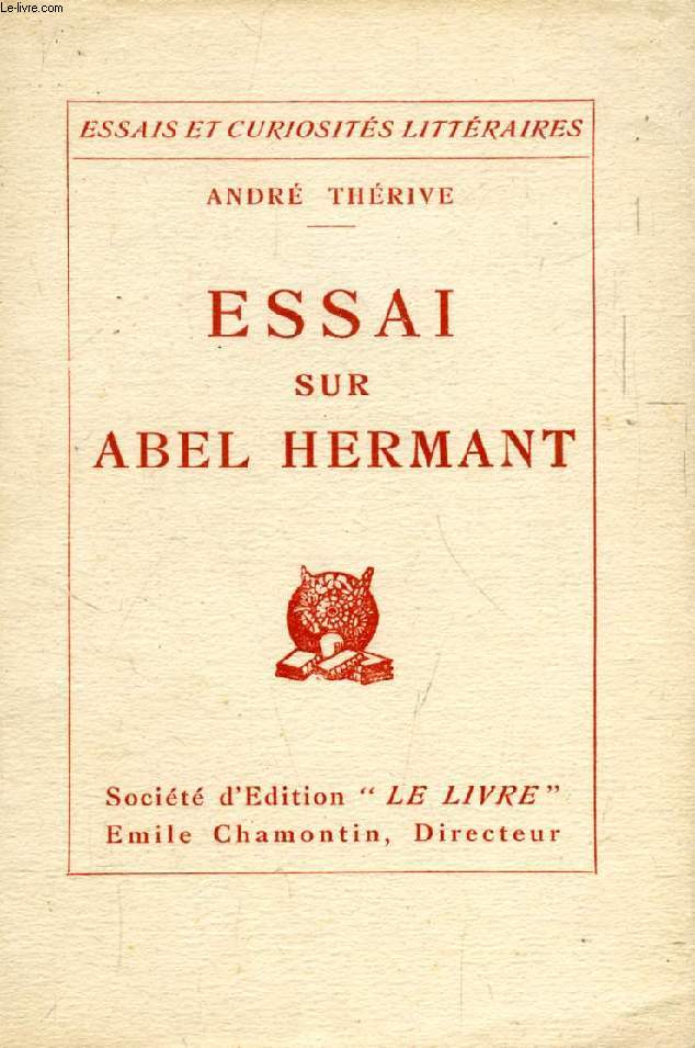 ESSAI SUR ABEL HERMANT