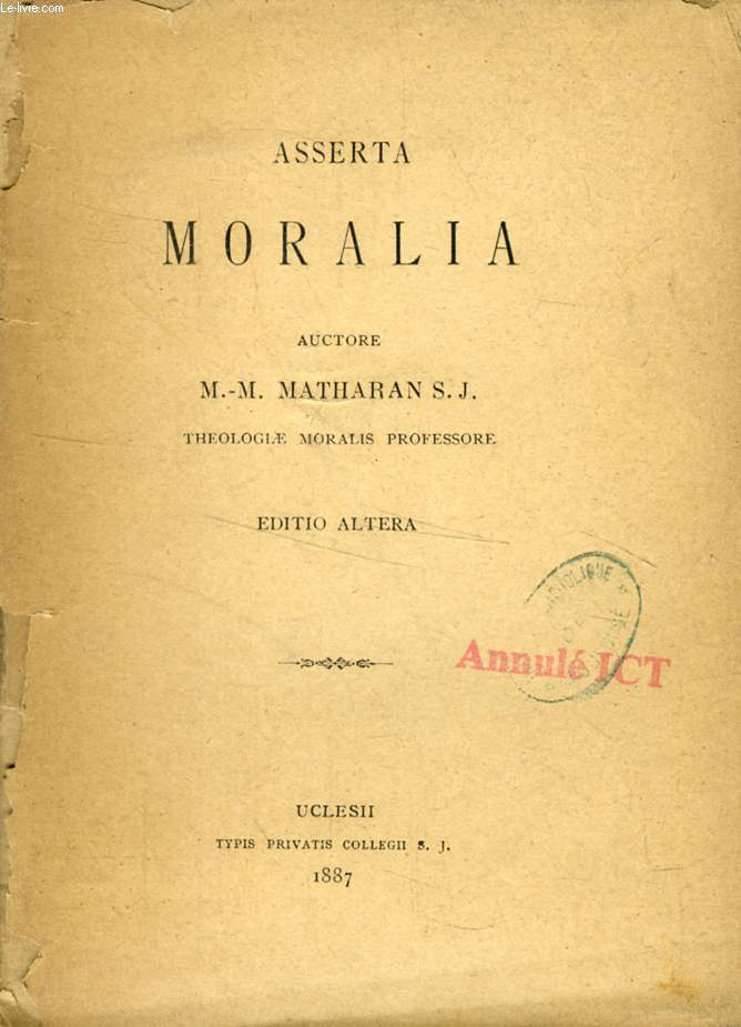 ASSERTA MORALIA