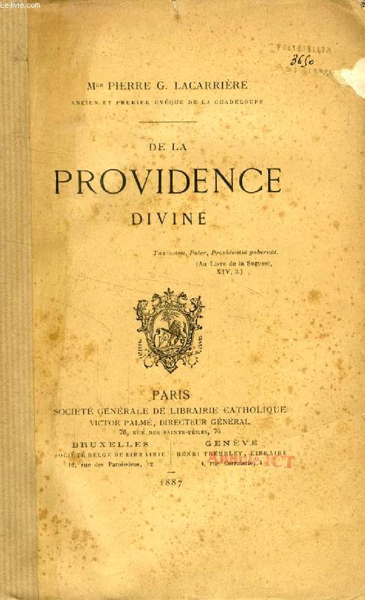 DE LA PROVIDENCE DIVINE