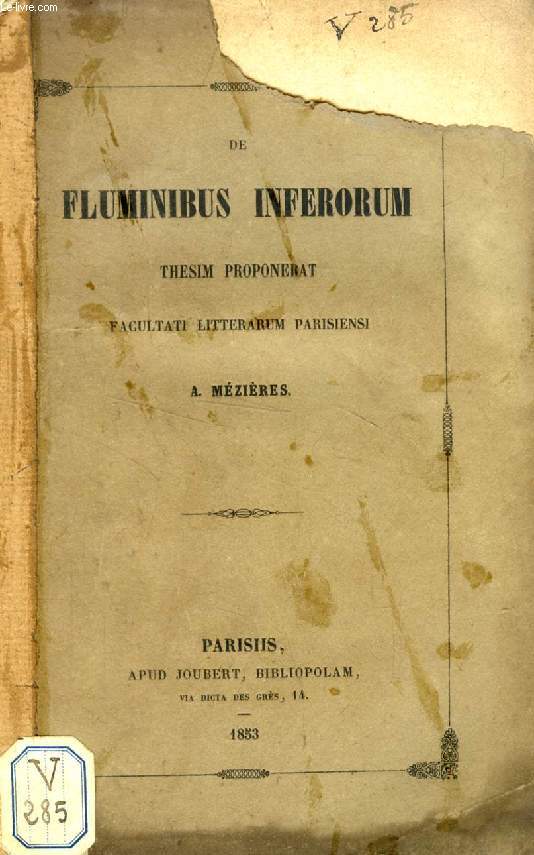 DE FLUMINIBUS INFERORUM (THESIS)