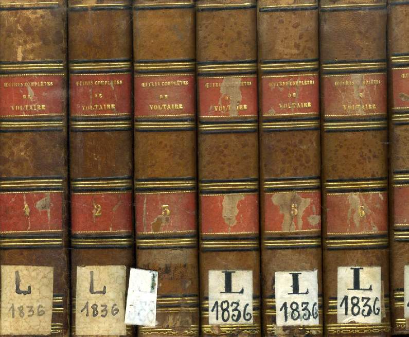 OEUVRES COMPLETES DE VOLTAIRE, 34 TOMES (INCOMPLET)