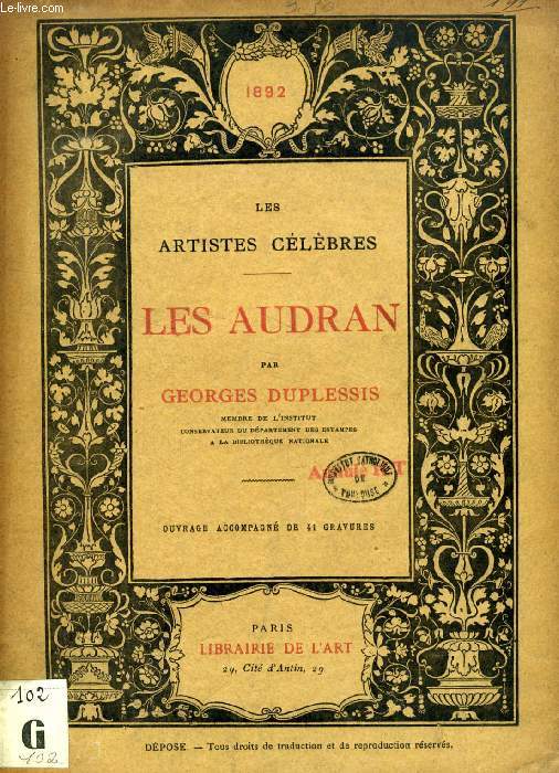 LES AUDRAN (LES ARTISTES CELEBRES)