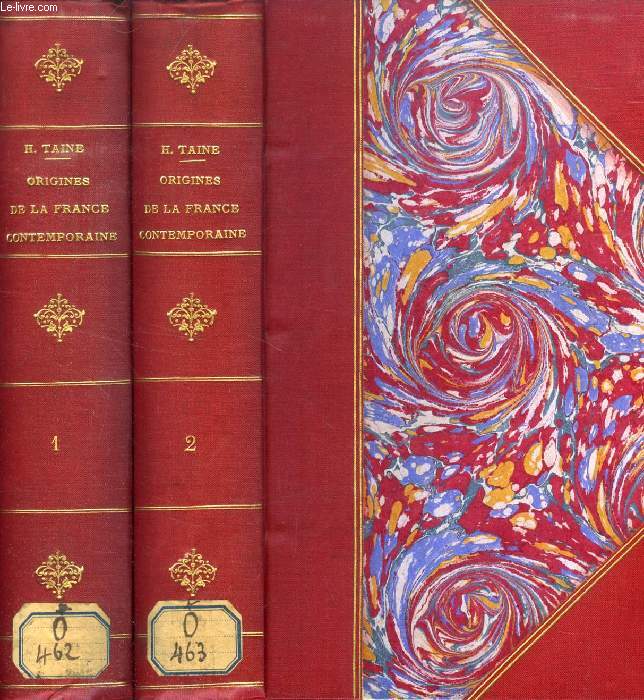 LES ORIGINES DE LA FRANCE CONTEMPORAINE, LA REVOLUTION, 2 TOMES