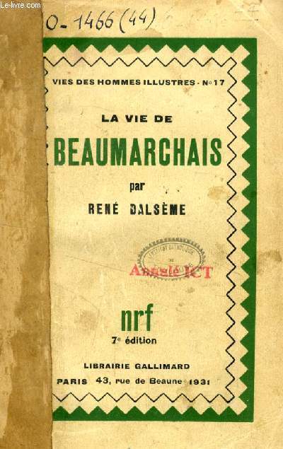 LA VIE DE BEAUMARCHAIS