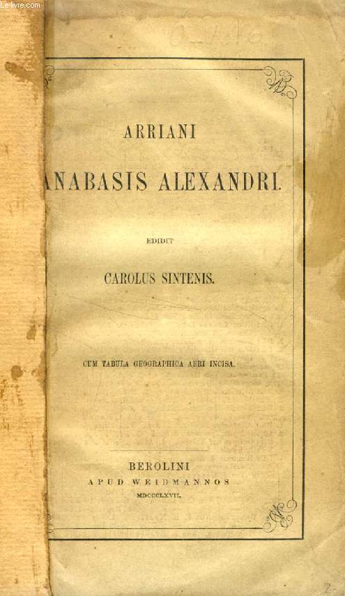 ARRIANI ANABASIS ALEXANDRI