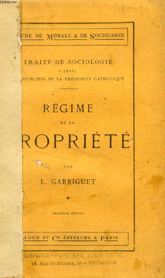 REGIME DE LA PROPRIETE