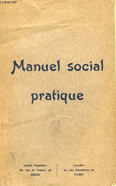 MANUEL SOCIAL PRATIQUE