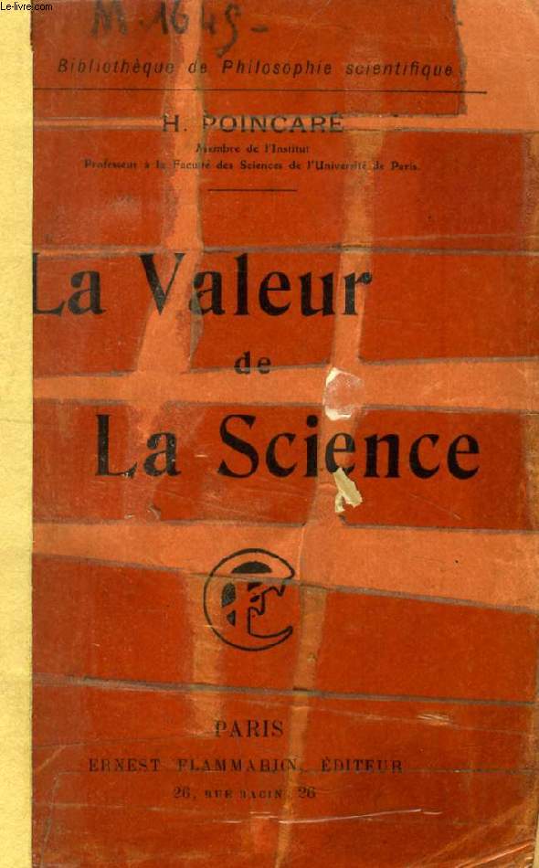 LA VALEUR DE LA SCIENCE