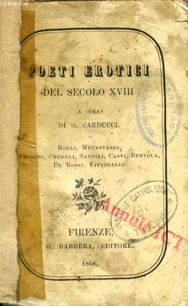 POETI EROTICI DEL SECOLO XVIII