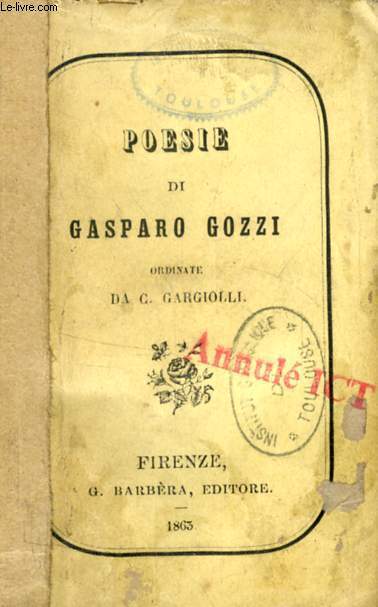 POESIE DI GASPARO GOZZI