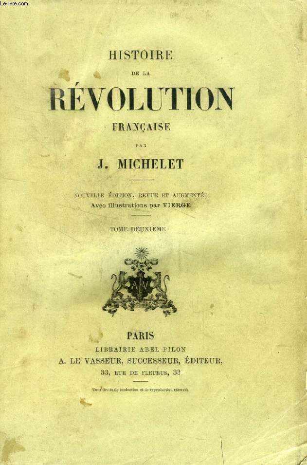 HISTOIRE DE LA REVOLUTION FRANCAISE, TOME II