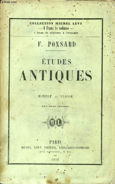 ETUDES ANTIQUES, HOMERE, ULYSSE