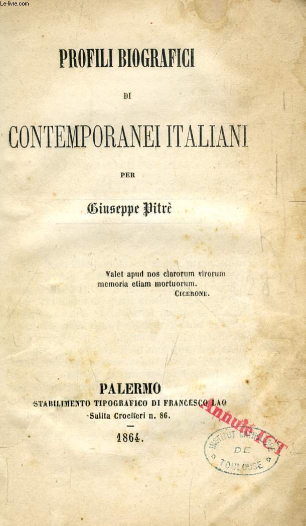 PROFILI BIOGRAFICI DI CONTEMPORANEI ITALIANI