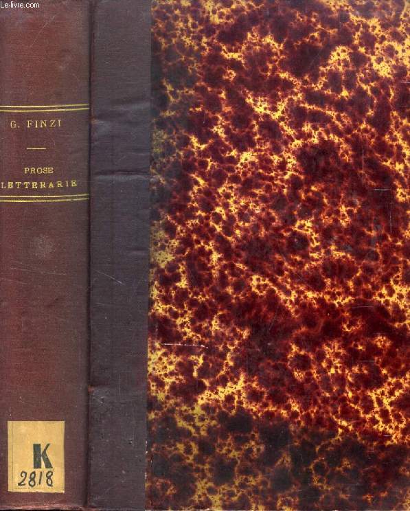 PROSE LETTERARIE PROPOSTE COME LETTURE COMPLEMENTARI AGLI ALUNNI DEI LICEI