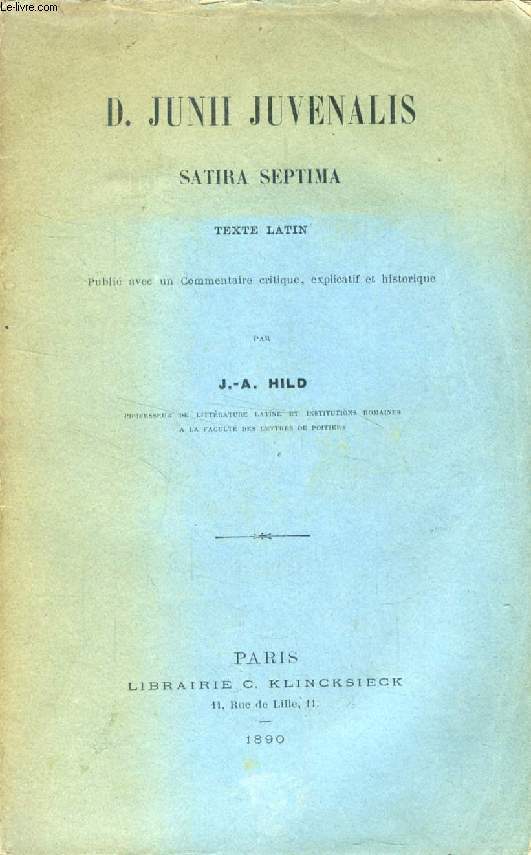 SATIRA SEPTIMA (Texte Latin)