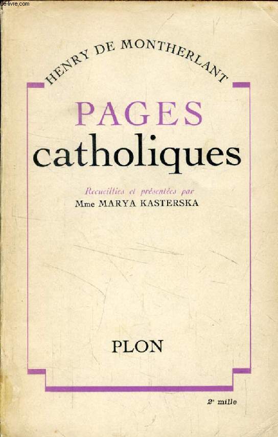 PAGES CATHOLIQUES