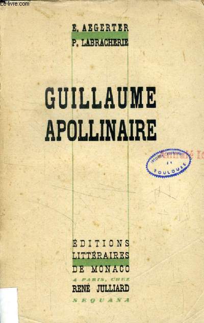 GUILLAUME APOLLINAIRE