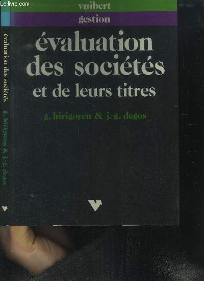 VUIBERT GESTION - EVALUATION DES SOCIETES ET DE LEURS TITRES