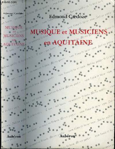 MUSIQUE ET MUSICIENS EN AQUITAINE