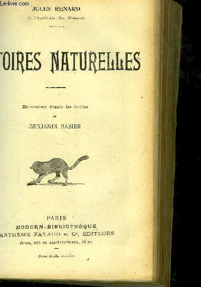 HISTOIRES NATURELLES