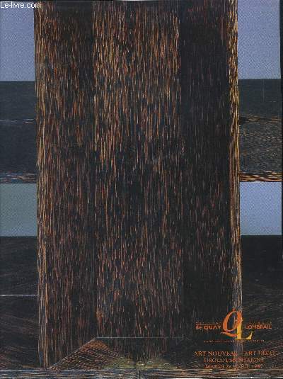 CATALOGUE DE VENTE AUX ENCHERES DU MARDI 22 AVRIL 1997 : ART NOUVEAU - ART DECO //