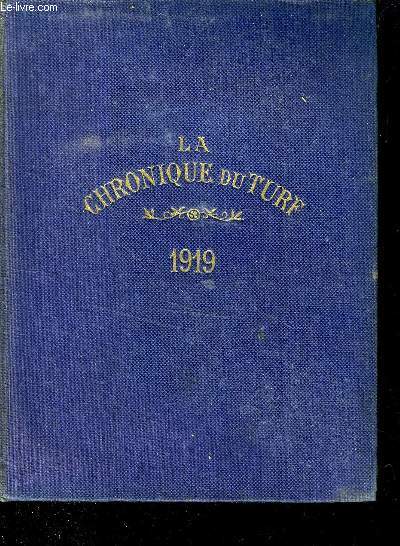 ANNUAIRE DE LA CHRONIQUE DU TURF , CALENDIER ET COURSES DE L ANNEE 1919 // COURSES PLATES - VENTES DE PRODUITS DE PUR SANG