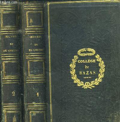 OEUVRES DE DU CERCEAU CONTENANT SON THEATRE ET SES POESIES/EN 2 VOLUMES/TOMES 1 