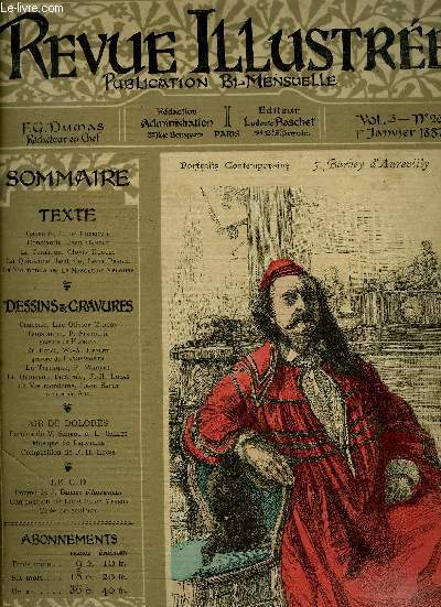 REVUE ILLUSTREE - PUBLICATION BI-MENSUELLE - VOL N 3 - N26 - 1 JANVIER 1887