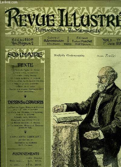 REVUE ILLUSTREE - PUBLICATION BI-MENSUELLE - VOL N 1 - N12 - 1 JUIN 1886
