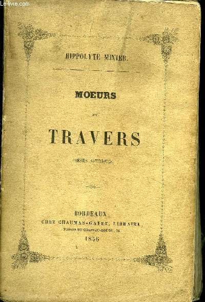 MOEURS ET TRAVERS - POESIES SATIRIQUES
