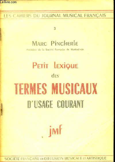 PETIT LEXIQUE DES TERMES MUSICAUX D USAGE COURANT