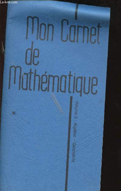 MON CARNET DE MATHEMATIQUE