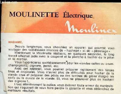 MOULINETTE ELETRIQUE MOULINEX