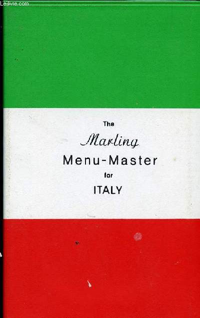 THE MARLING MENU MASTER FOR ITALY