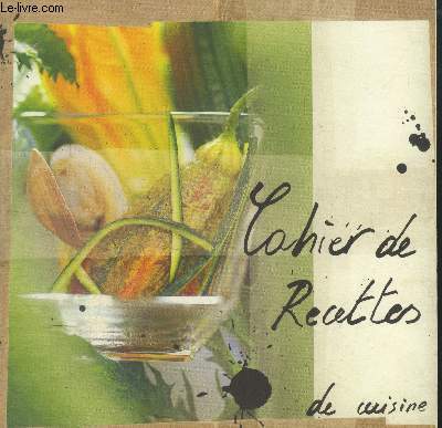 Cahier de recettes de cuisine