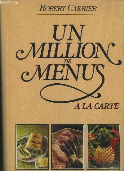 Un million de menus  la carte