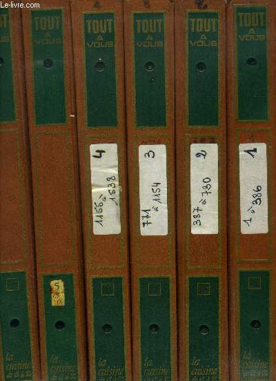 Tout  vous : la cuisine de A  Z - Collection complte - 6 volumes - 96 fascicules - Numros 1  96