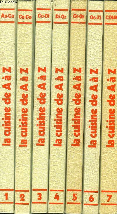 La cuisine de A  Z- Collection complte - Tomes 1,2,3,4,5,6, et 7 + Index gnral en 8 volumes (