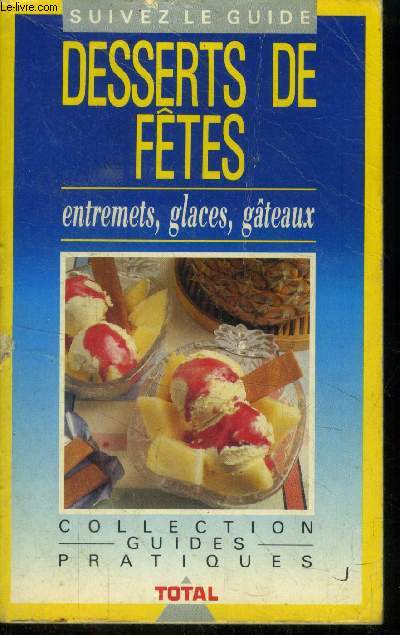 Desserts de ftes : Ananas  la glace de banane - Babe aux deux alcools - bavarois  l'ananas - Charlotte royale - crme glace aux poires,etc.