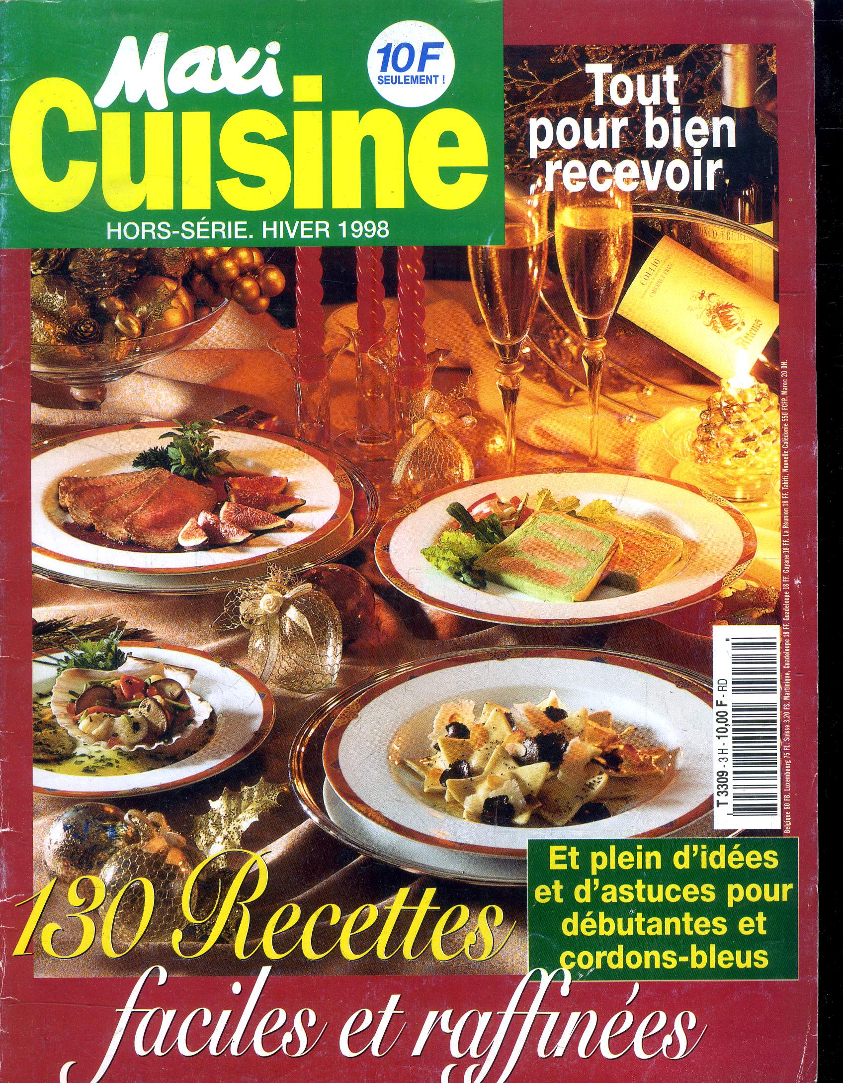 Maxi Cuisine - Hors srie - Hiver 1998 : Le foie gras et les confits - Les apritifs et les amuse-bouches - les volailles festives - Les poissons fums - 12 recettes classiques - Les agrumes,etc.