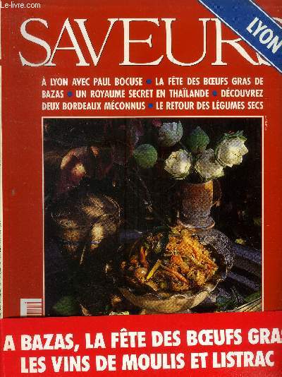 Saveurs n 57 - Fvrier 1996 : A Lyon avec Paul Bocuse - La fte des boeufs gras de Bazas - Un royaume secret en Thalande - Dcouvrez deux Bordeaux mconnus - Le retour des lgumes secs