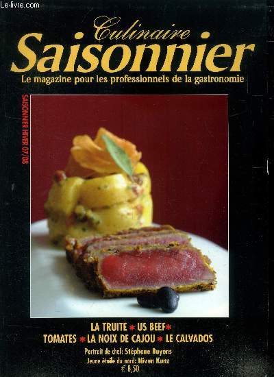 Culinaire saisonnier - Le magazine pour les professionnels de la gastronomie n 24 - Hiver 2007 /2008 :