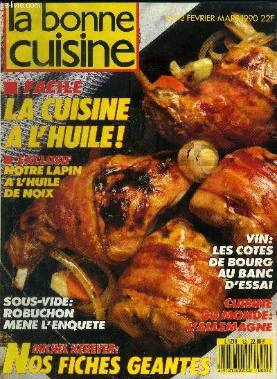 La Bonne cuisine n 92 - Fvrier - mars 1990 :