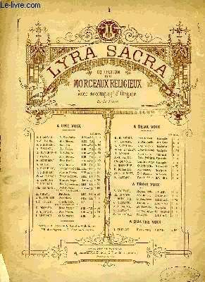 LYRA SACRA, COLLECTION DE MORCEAUX RELIGIEUX