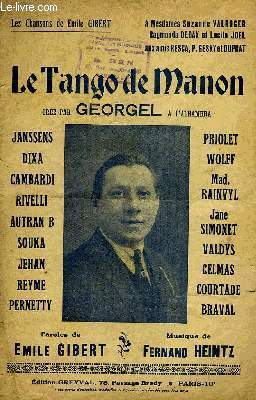LE TANGO DE MANON