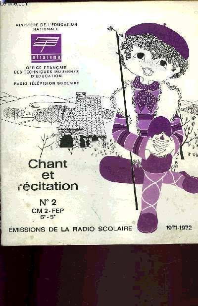 CHANT ET RECITATION N2