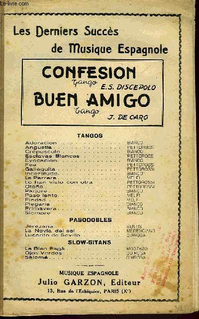 CONFESION / BUEN AMIGO
