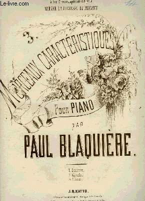 3 MORCEAUX CARACTERISTIQUES POUR PIANO