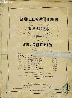 COLLECTION DE VALSES POUR LE PIANO